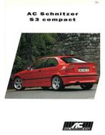 1994 BMW AC SCHNITZER S3 COMPACT BROCHURE DUITS, Nieuw