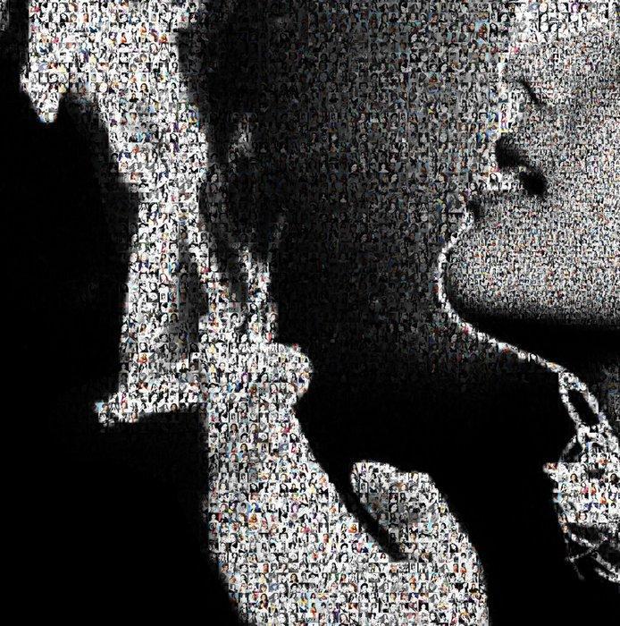 David Law - Crypto Claudia Cardinale VII - Format XL 60x60, Antiek en Kunst, Kunst | Designobjecten