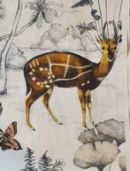 Esclusivo tessuto con animali Vintage- 600x140cm - cervo,, Antiquités & Art