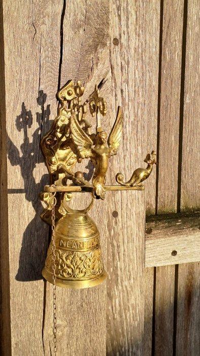 Deurbel - Religieus - 1970-1980 - Kloosterbel met engel, Antiek en Kunst, Antiek | Boeken en Manuscripten