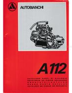 1970 AUTOBIANCHI A112 ONDERDELENHANDBOEK