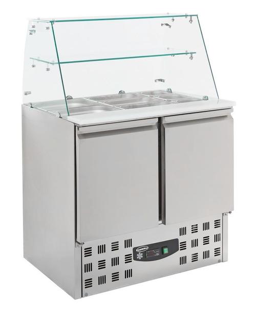 Gekoelde Saladette Glasopstand 2 Drs | Combisteel, Elektronische apparatuur, Vriezers en Diepvrieskisten, Ophalen of Verzenden