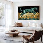 Iconica - Art Deco Emerald Panther - Unique 1/1 XXL (100x150, Antiek en Kunst