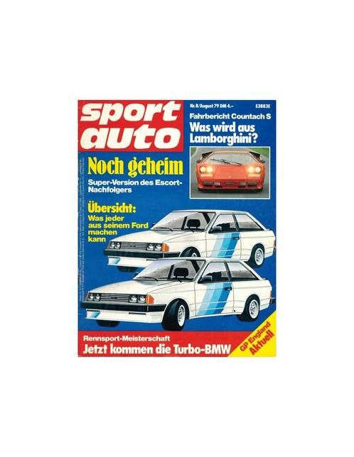 1979 SPORT AUTO MAGAZINE 08 DUITS, Boeken, Auto's | Folders en Tijdschriften, Ophalen of Verzenden