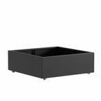 Aluminium plantenbak 120x120x40cm - Met wielen, Tuin en Terras, 100 cm of meer, Vierkant, Nieuw, Metaal