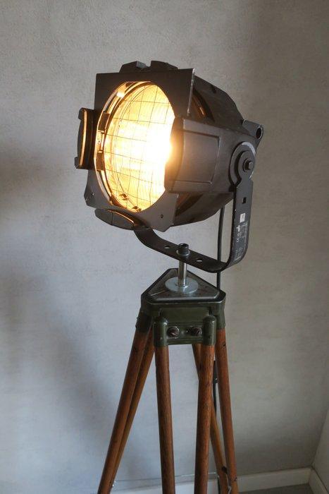 Theater Lamp - Staande lamp - Aluminium, Hout, Staal, Antiek en Kunst, Antiek | Wandborden en Tegels