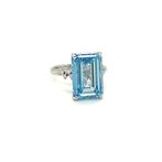 Zonder minimumprijs - Ring - 14 karaat Witgoud - 10.25ct.