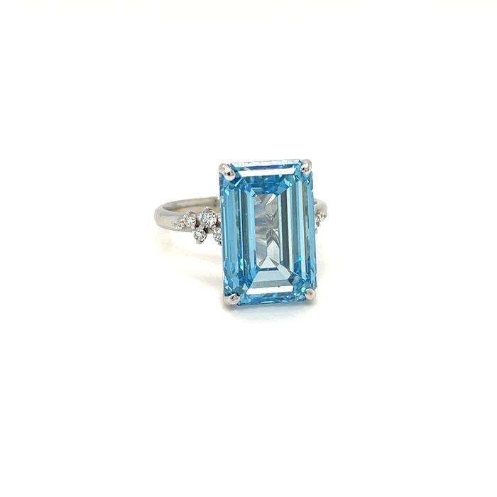 Zonder minimumprijs - Ring - 14 karaat Witgoud - 10.25ct., Bijoux, Sacs & Beauté, Bagues