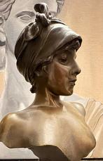 Emmanuel Villanis - Sculpture, Javotte - 27.5 cm - Bronze -, Antiek en Kunst