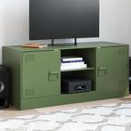 vidaXL Tv-meubel 99x39x44 cm staal olijfgroen, Verzenden, Nieuw