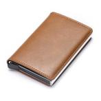 RFID Creditcard Houder Portemonnee - Vintage Leren Aluminium, Handtassen en Accessoires, Portemonnees, Nieuw, Verzenden