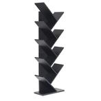 Boekenplank, Boekenrek, zwart, 127x40x21,8 cm, Verzenden