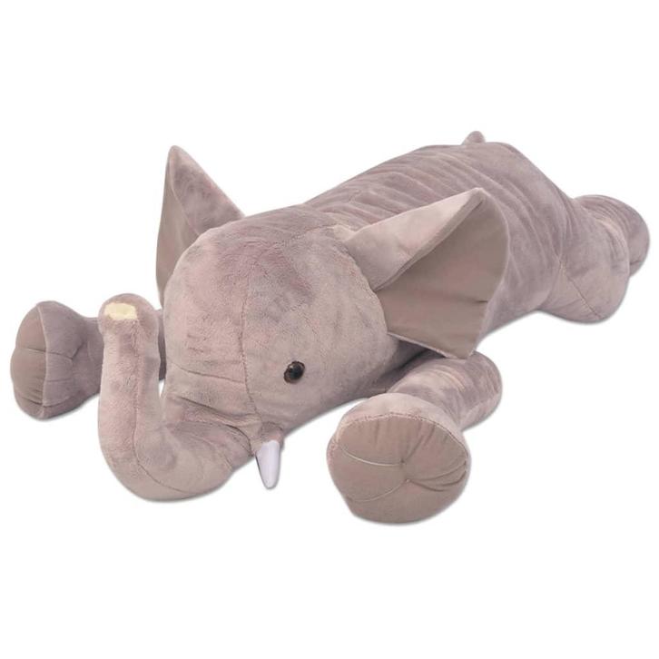 vidaXL Knuffelbeest olifant XXL 120 cm, Kinderen en Baby's, Speelgoed | Knuffels en Pluche, Nieuw, Verzenden