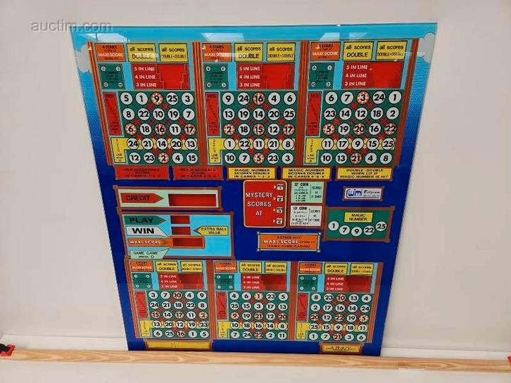 3x Frontplaat bingo/gokautomaat Wimi, Diversen, Overige Diversen, Ophalen