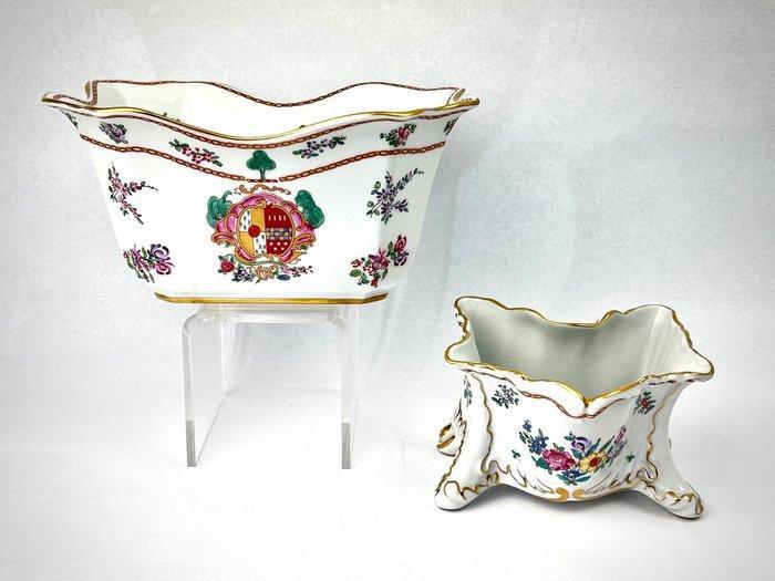 Porcelaine de Paris - Fruitmand (2) - Met de hand, Antiek en Kunst, Antiek | Meubels | Tafels