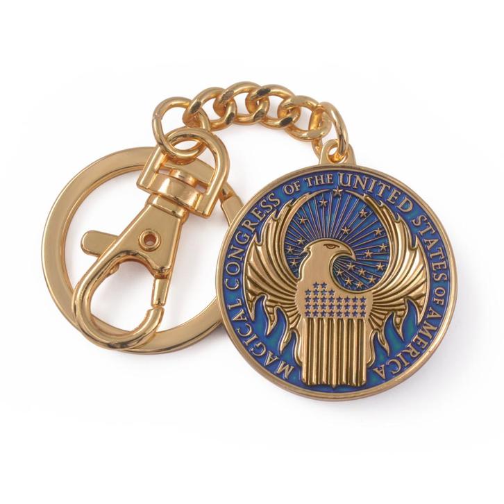 Fantastic Beasts Macusa Metalen Sleutelhanger, Verzamelen, Harry Potter, Ophalen of Verzenden