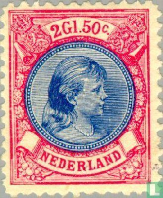 Nederland - Prinses Wilhelmina - Hangend haar - 1893, Timbres & Monnaies, Monnaies | Pays-Bas, Envoi