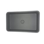 Opbouw Wastafel Sanimex Crystal Beton Rechthoekig Grijs, Ophalen of Verzenden, Nieuw, Overige typen