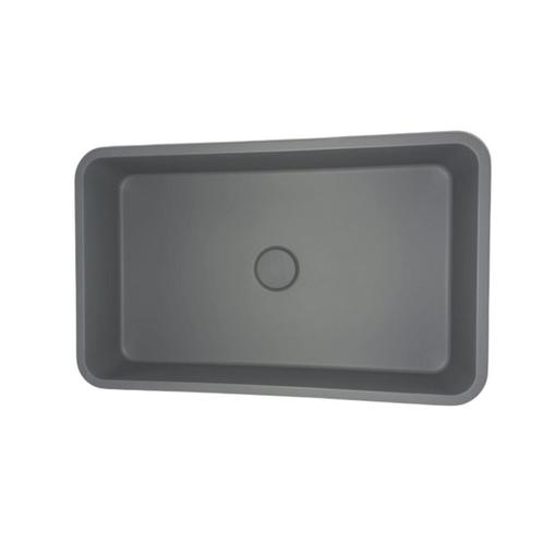 Opbouw Wastafel Sanimex Crystal Beton Rechthoekig Grijs, Doe-het-zelf en Bouw, Sanitair, Overige typen, Nieuw, Ophalen of Verzenden