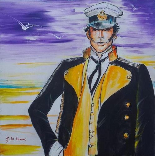 Giovanni De Simone (1987) - Corto Maltese, Antiek en Kunst, Kunst | Schilderijen | Modern