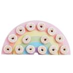 Regenboog Tafeldecoratie Donut Standaard 64cm, Hobby en Vrije tijd, Verzenden, Nieuw