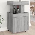 vidaXL Chariot de bar sonoma gris 50x41x89 cm bois, Verzenden, Neuf