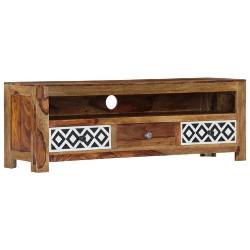 vidaXL Tv-meubel 120x30x40 cm massief acaciahout, Huis en Inrichting, Kasten |Televisiemeubels, Nieuw, Verzenden