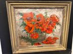 Edouard Richard (1883-1955) - Bouquet de coquelicots, Antiek en Kunst