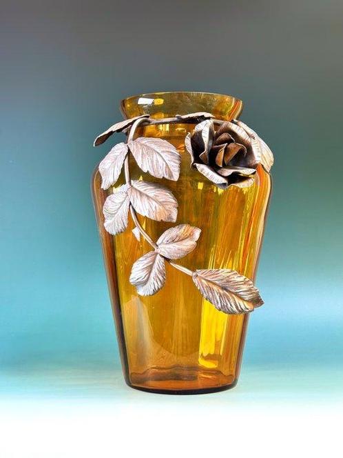 Verrière Doyen - Vase - FLORALIES - Verre - Art déco, Antiek en Kunst, Antiek | Glaswerk en Kristal