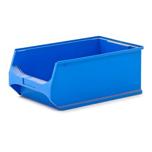 Gebruikte magazijnbak kunststof met grijpopening stapelbaar, Doe-het-zelf en Bouw, Kratten en Dozen, Gebruikt, Ophalen of Verzenden