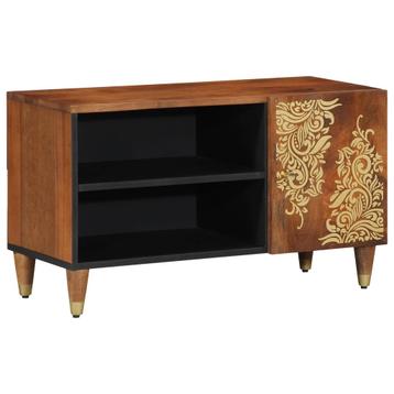 vidaXL TV-meubel 80x31,5x46 cm Massief Mangohout, Verzenden
