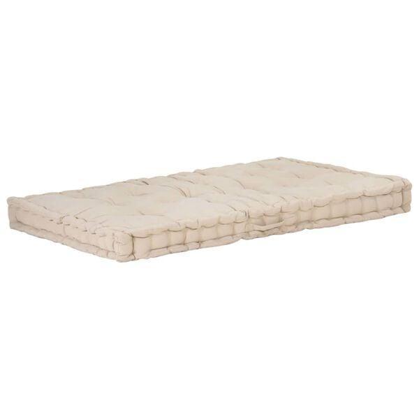 Palletvloerkussen Beige 120x80cm | Tweede Kansje!, Huis en Inrichting, Woonaccessoires | Kussens, Rechthoekig, Beige, Nieuw, Verzenden