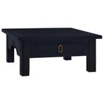 vidaXL Table basse Café noir clair 68x68x30 cm Bois, Maison & Meubles, Verzenden, Neuf