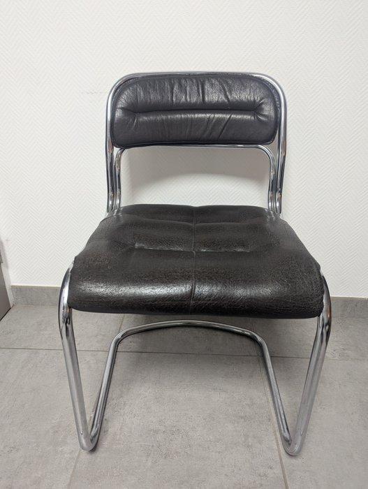Bureaustoel - Synthetisch leder - Chaise cantilever, Antiek en Kunst, Kunst | Designobjecten