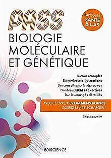 PASS Biologie moléculaire et Génétique - Manuel : cours ..., Livres, Livres Autre, Envoi
