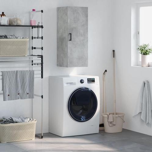 vidaXL Hangkast 34,5x34x90 cm betongrijs, Huis en Inrichting, Kasten | Dressoirs, Nieuw, Verzenden