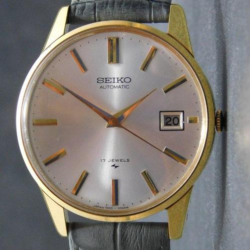 Seiko - XL - vintage classic Japan automatic - 17 Jewels -, Handtassen en Accessoires, Horloges | Heren