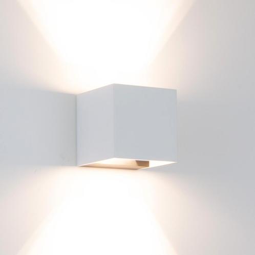 Spots opbouw Wandlamp Shift up- en downlighter muurlamp wit, Huis en Inrichting, Lampen | Overige, Verzenden