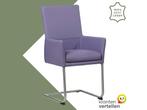 Leren eetkamerstoel Rumor - Toledo Lila (lichtpaars) -, Huis en Inrichting, Stoelen, Overige kleuren, Nieuw, Leer, Ophalen of Verzenden