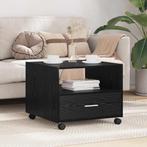 vidaXL Salontafel with Drawer Zwart eiken 55 x 55 x 45 cm, Huis en Inrichting, Tafels | Salontafels, Verzenden, Nieuw