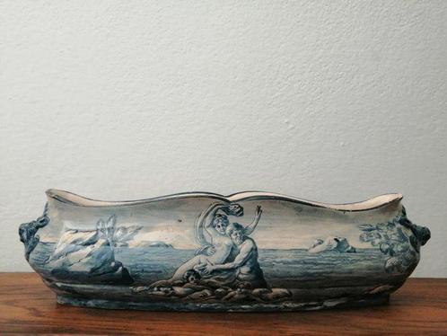 Vaas -  Tuinman  - Majolica, Antiek en Kunst, Antiek | Glaswerk en Kristal