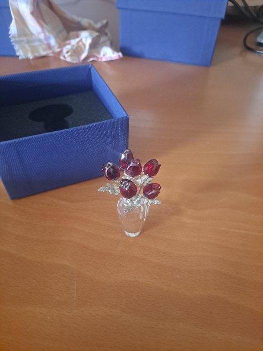 Swarovski - Figuur - Jarron rosas swarovski - Kristal, Antiek en Kunst, Curiosa en Brocante