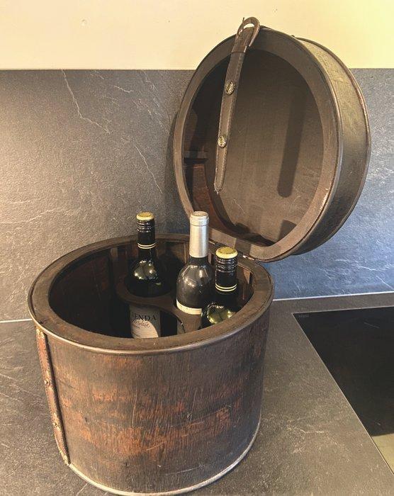 Klassieke houten decoratieve kist / wijnkist / wijnkoffer -, Antiek en Kunst, Curiosa en Brocante