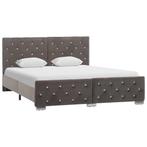 vidaXL Bedframe fluweel grijs 140x200 cm, Huis en Inrichting, Verzenden, Nieuw