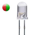 Ledlamp 5mm 2 Kleuren RD/GR Rond - 2 polig - 3 stuks, Huis en Inrichting, Nieuw