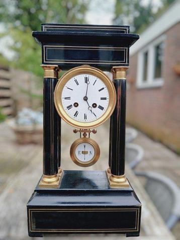 Pendule portique -   Bois, Bronze, Laiton - 1850-1900, Antiek en Kunst