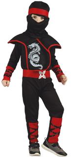 Ninja Pak Kind Rood 3/4 jaar, Kinderen en Baby's, Carnavalskleding en Verkleedspullen, Verzenden, Nieuw