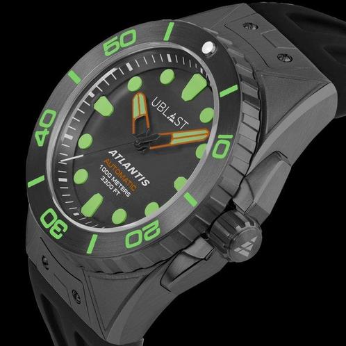 Ublast - Atlantis Professional Diver 100 ATM - Ltd Edition -, Handtassen en Accessoires, Horloges | Heren