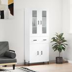 vidaXL Buffet haut Blanc 69,5x34x180 cm Bois