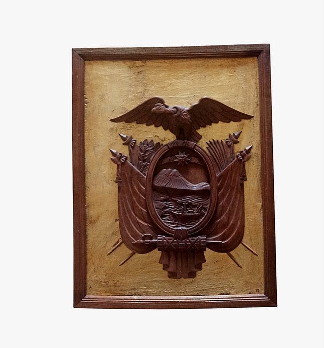 Paneel - Hout - Stemma - ca. 1900, Antiek en Kunst, Antiek | Overige Antiek